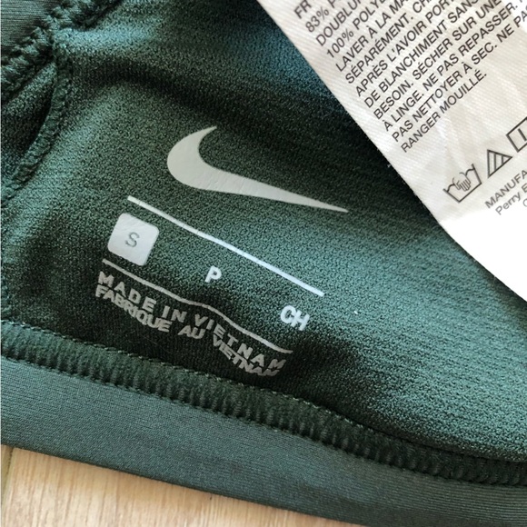 NWOT Nike Triangle Bikini Top in Dark Green Size S - Picture 8 of 9